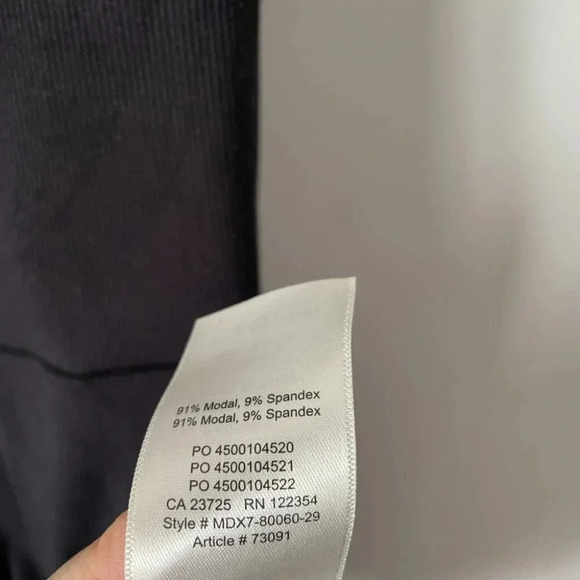 Aritzia Wilfred Free Addy Ribbed Knit  Skinny Strap Mini Dress Black Sz Small - Picture 6 of 6